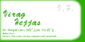 virag hejjas business card